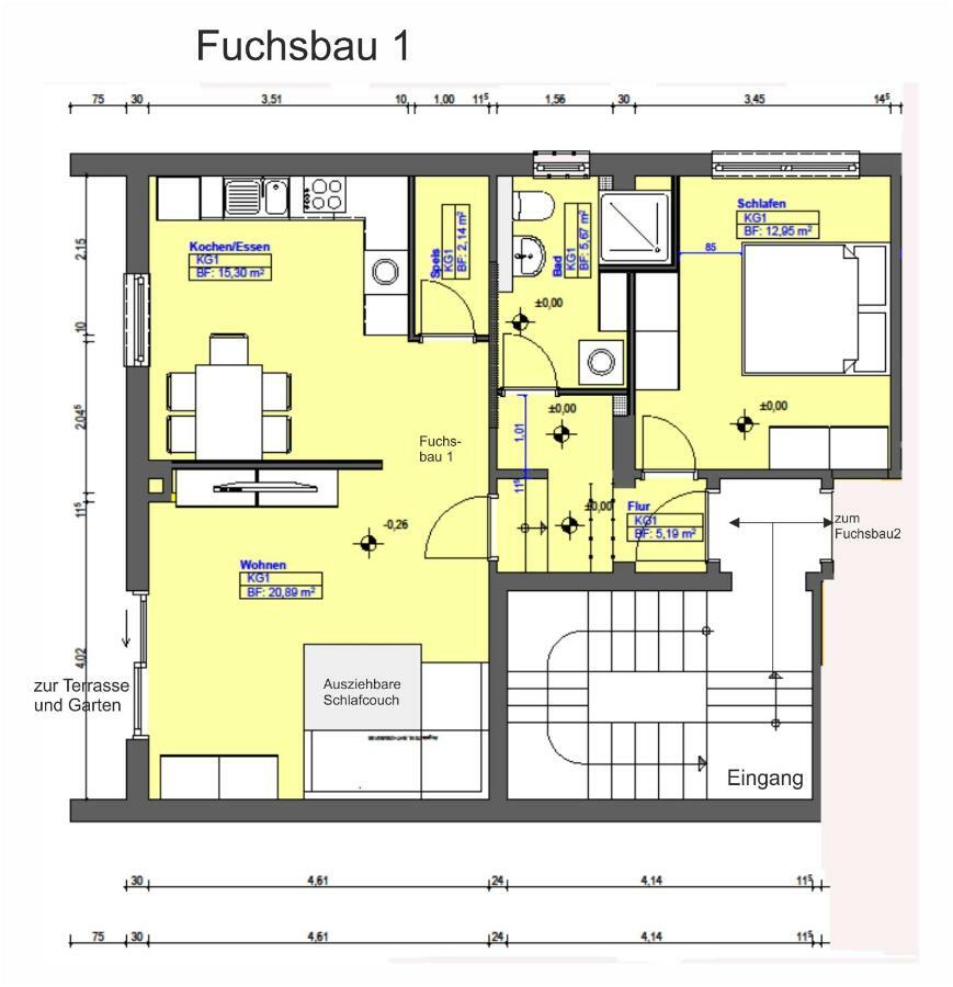 Zum Fuchsbau Leilighet Hettstadt Eksteriør bilde